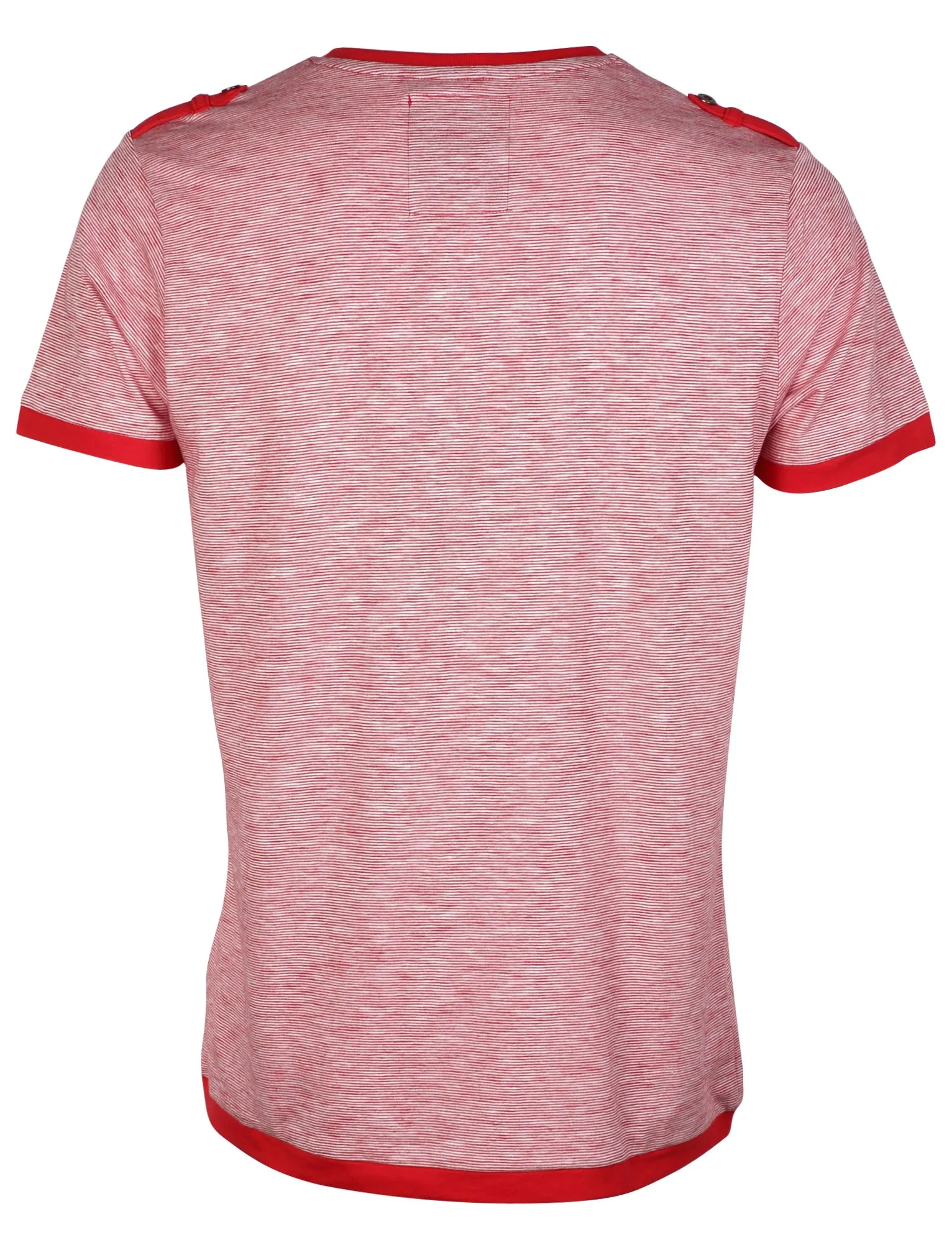 Dissident Zoo4 Cotton V Neck t-shirt in Tango Red