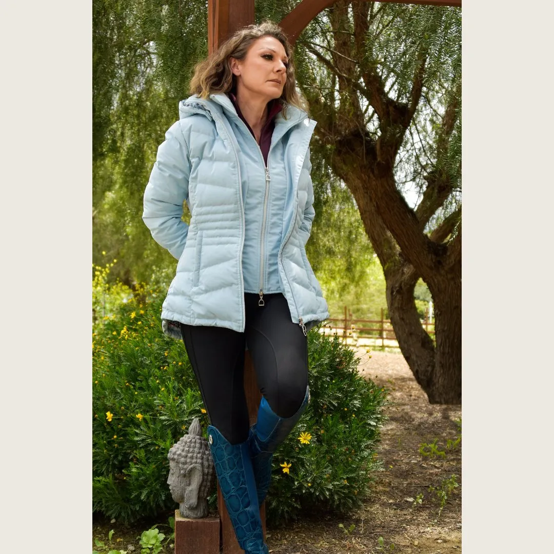 Dressage Queen Dream - Ice Blue Duck Down Riding Jacket