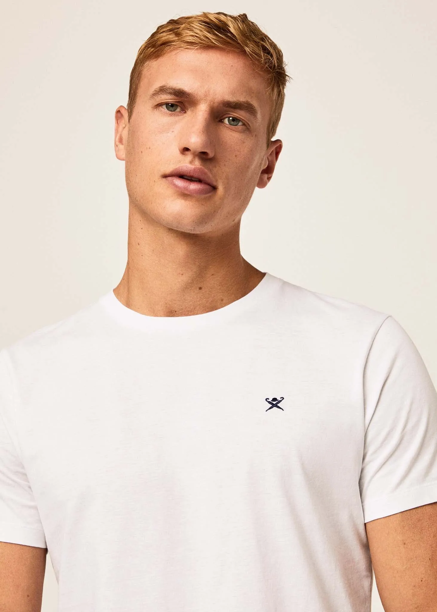 Embroidered logo t-shirt - white