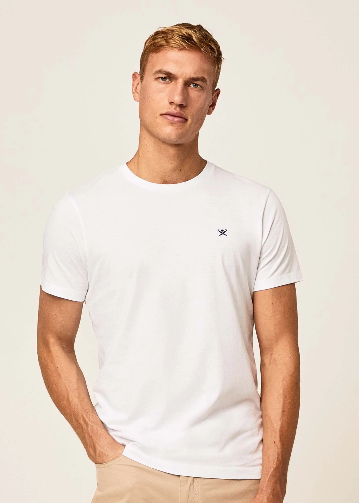 Embroidered logo t-shirt - white