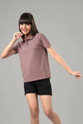 Exclusive Onion Purple Polo T-Shirt For Girls