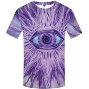 Eye T-shirt Men Lightning T-shirts 3d Psychedelic Shirt Print Punk Tshirt Anime Harajuku T shirts Funny Short Sleeve Hip hop