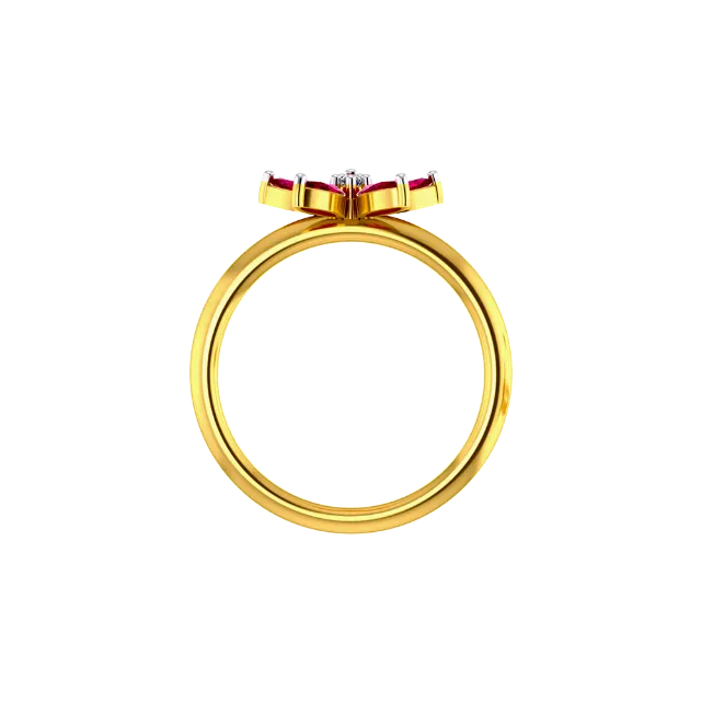 Fairy Foxglove Gold Ring