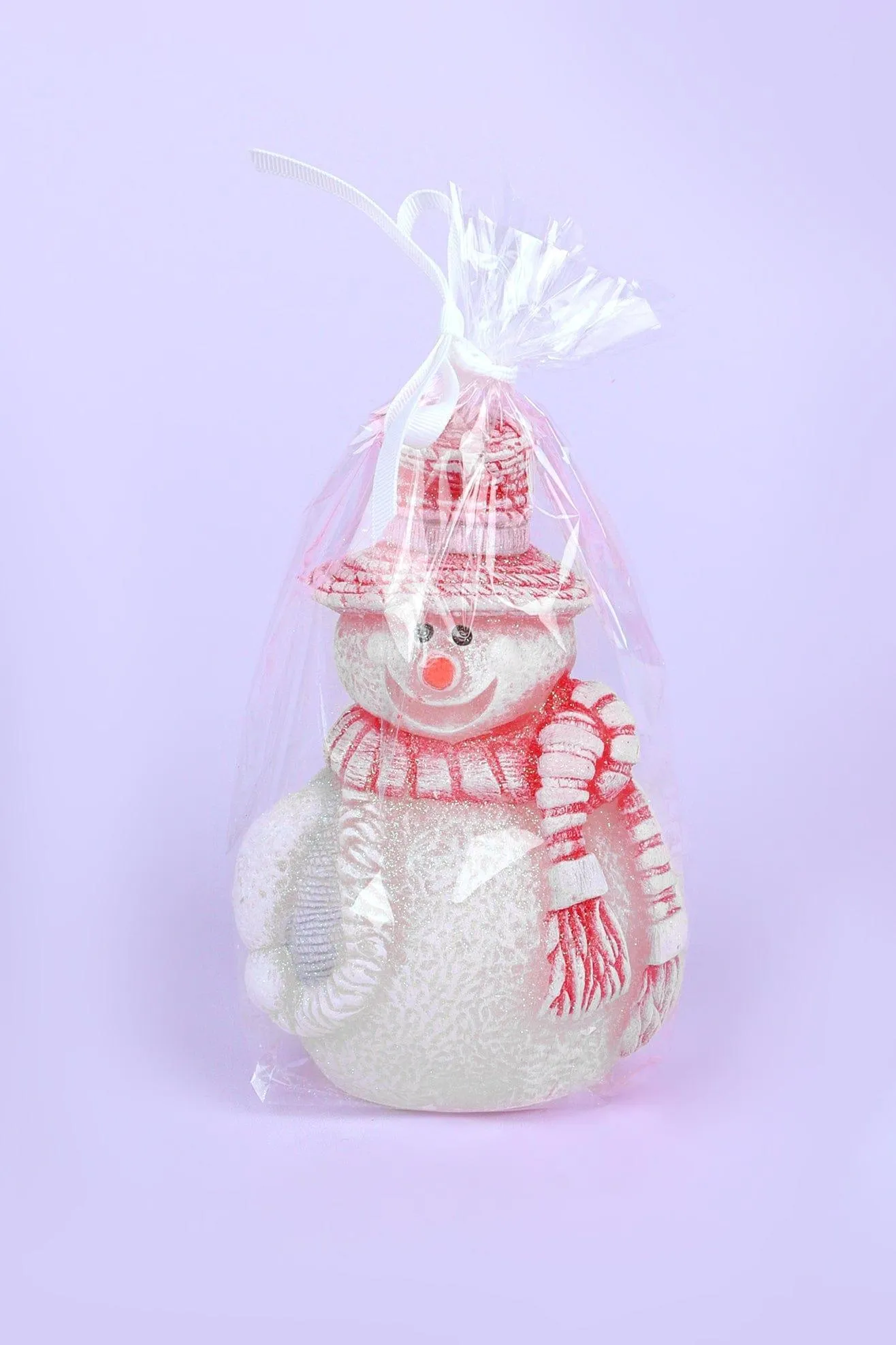 Festive Jolly Snowman Candle