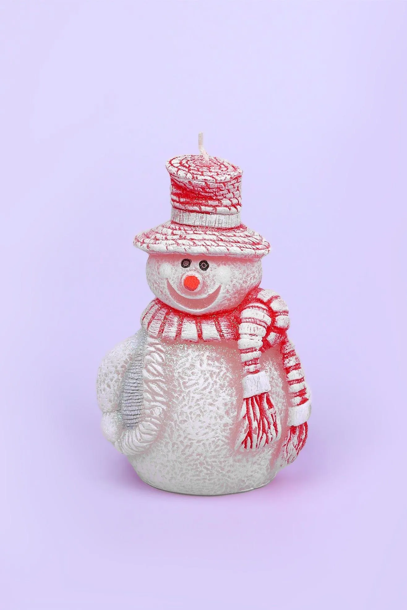 Festive Jolly Snowman Candle