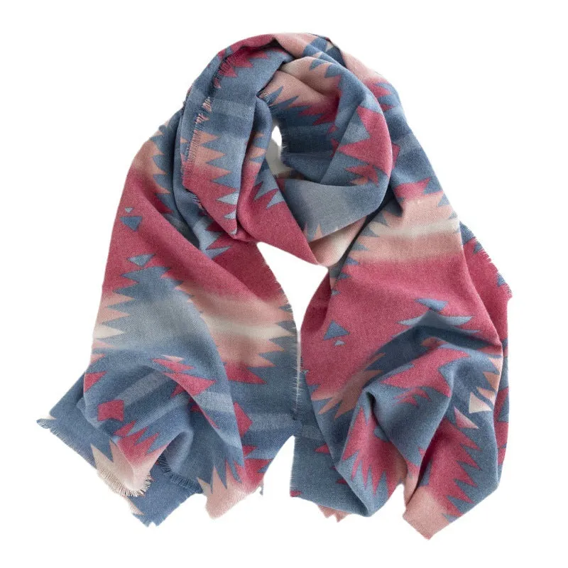 FH23-5087 Artistic retro scarf winter scarf