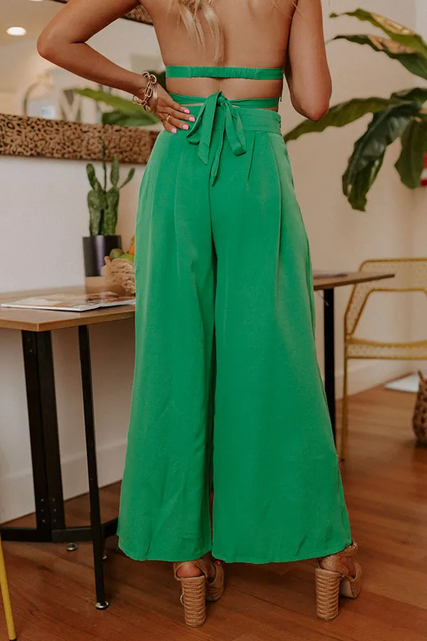 Forever Yours High Waist Pants In Green