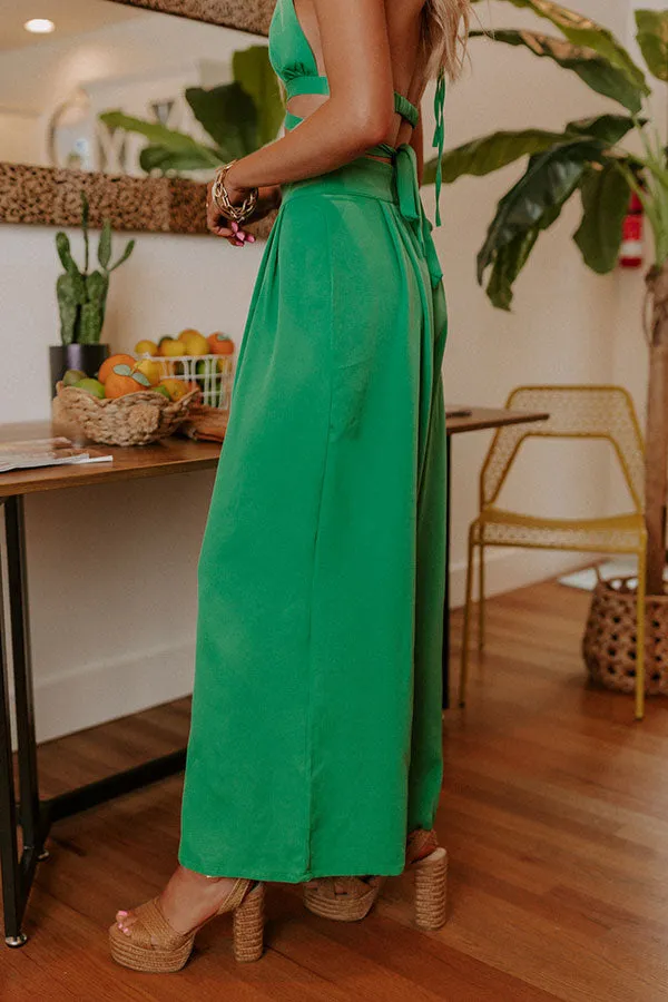 Forever Yours High Waist Pants In Green