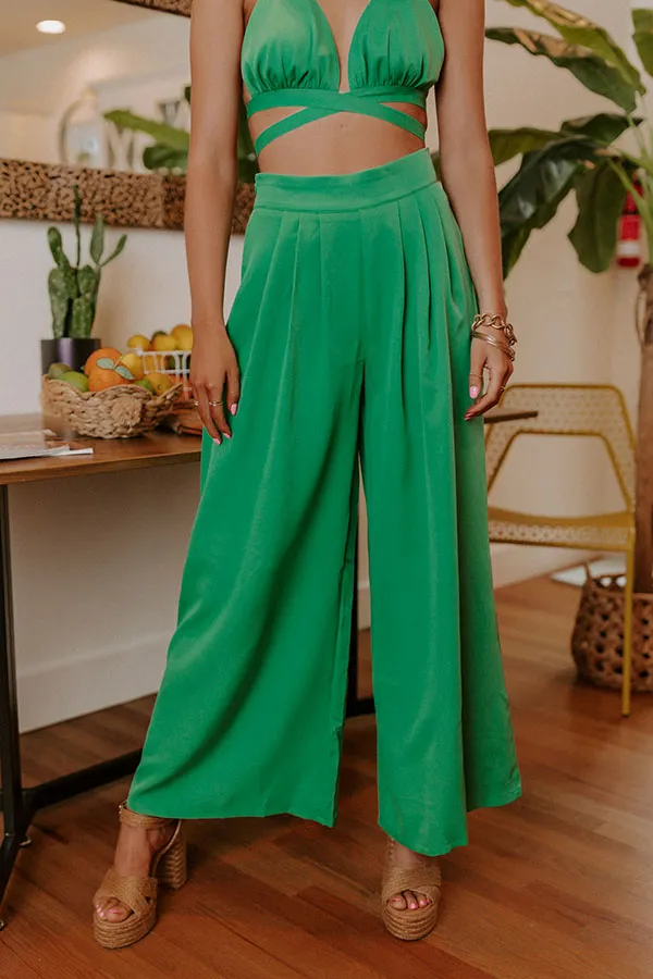 Forever Yours High Waist Pants In Green