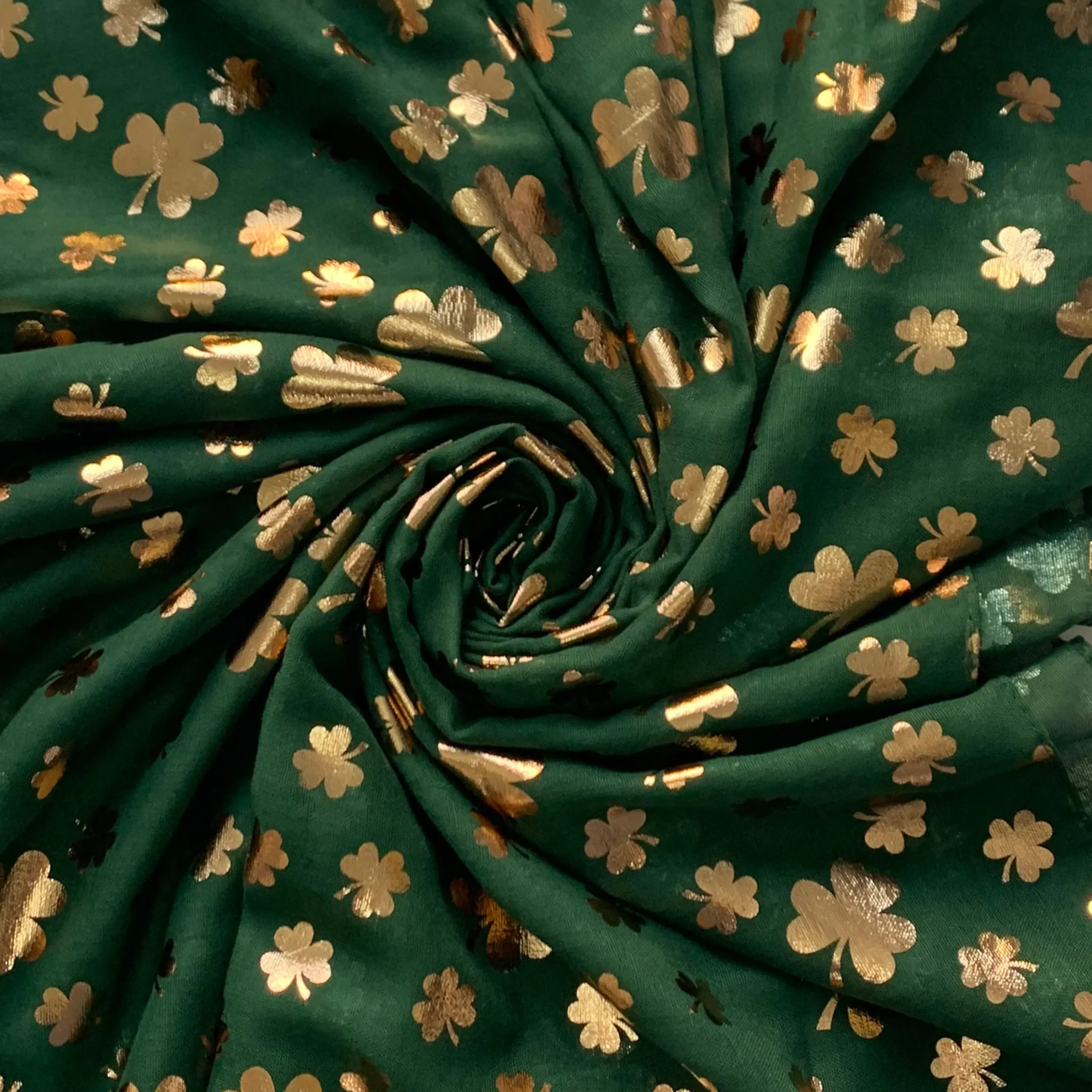 Four Leaf Clover Foiled Scarf