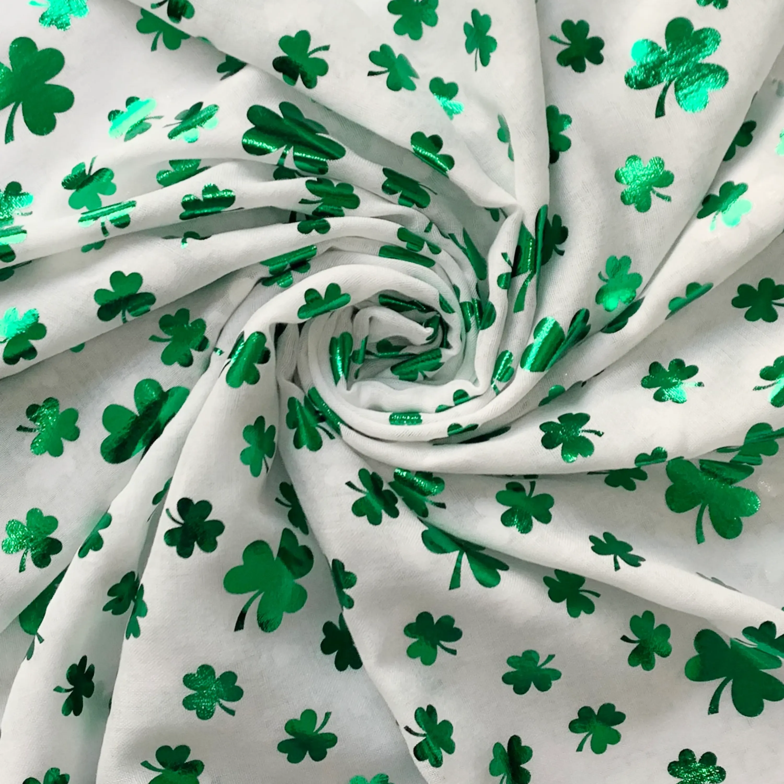 Four Leaf Clover Foiled Scarf