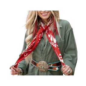 Fringe Scarves Women's Bonita Silk Red