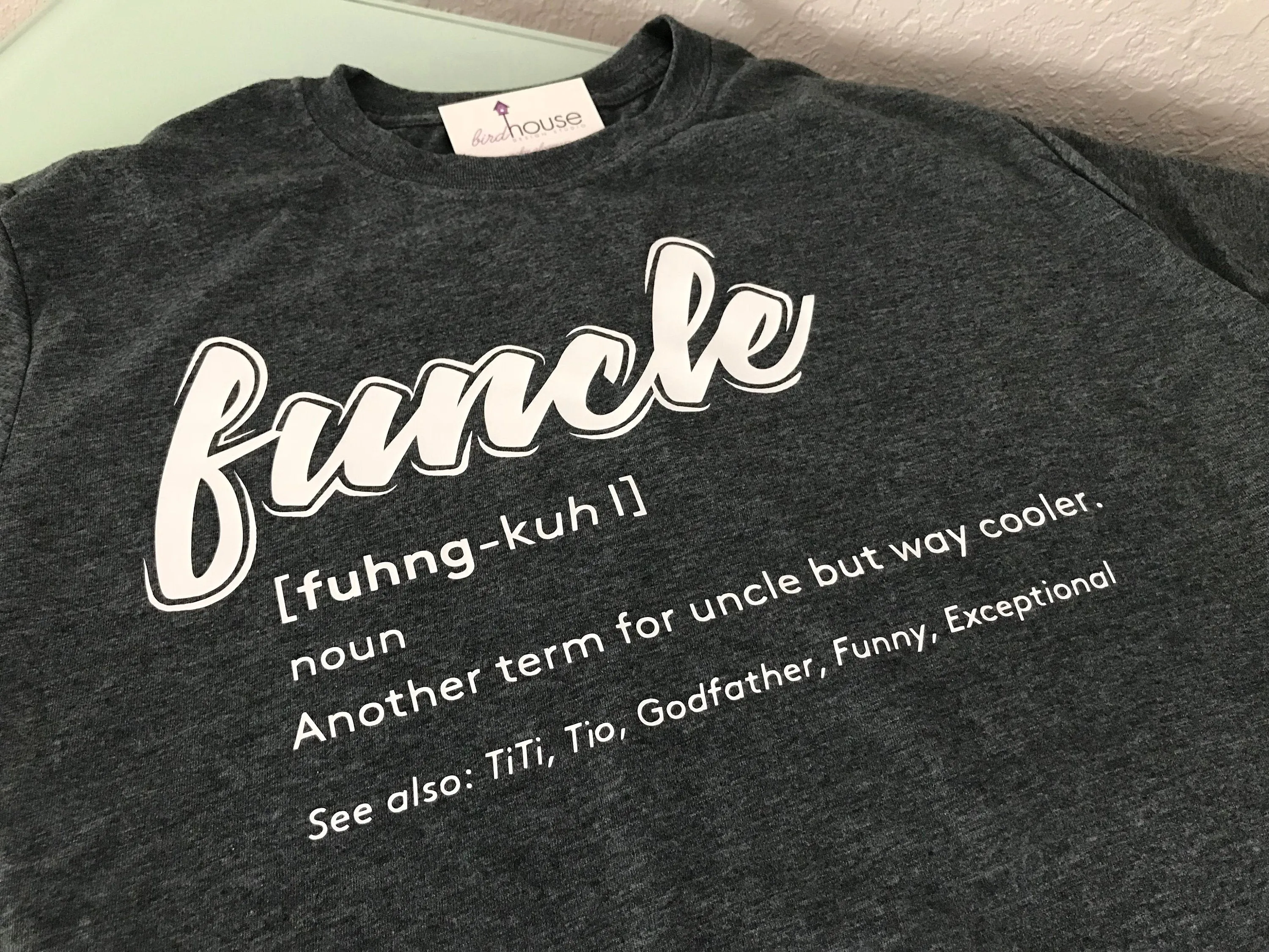 Funcle Shirt, Funny Shirt, Personalized, Any Color, Customize, Gift