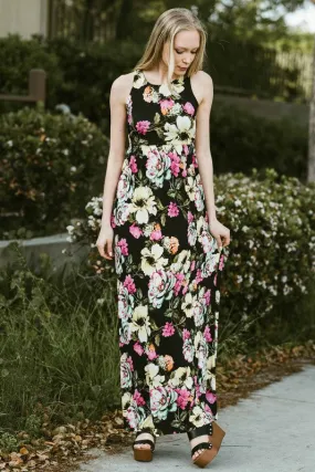 Garden Party Maxi Dress - Madagascar Dreams Print