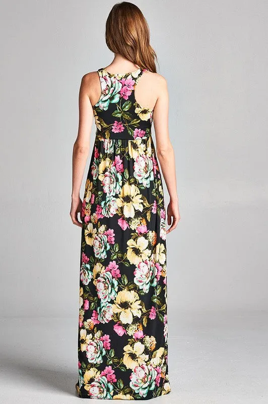 Garden Party Maxi Dress - Madagascar Dreams Print