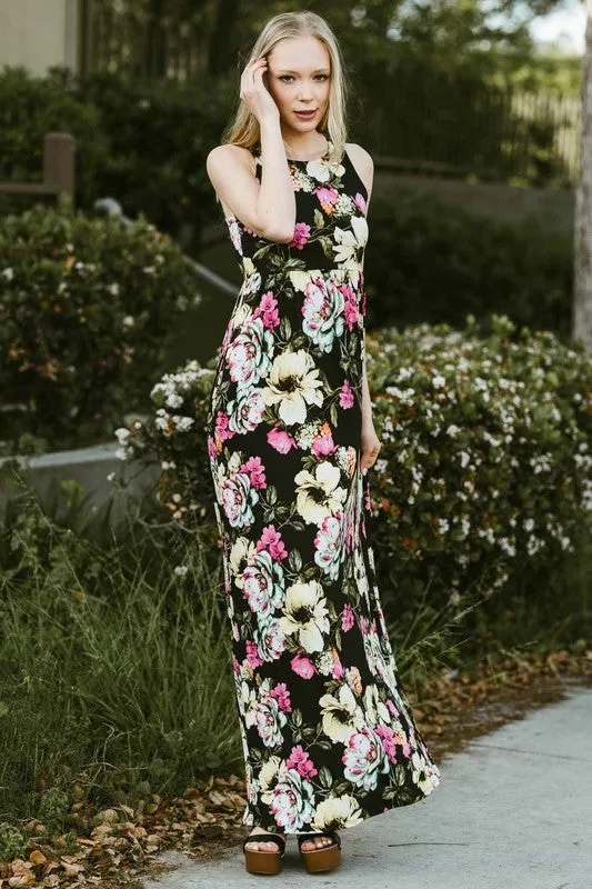 Garden Party Maxi Dress - Madagascar Dreams Print