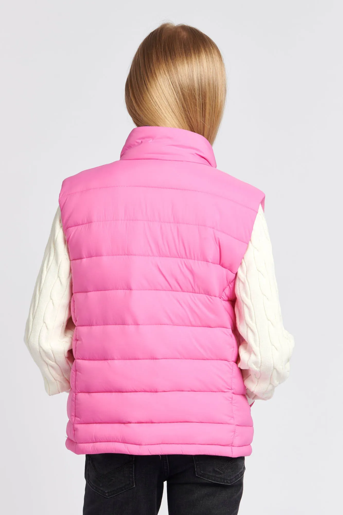 Girls Gilet in Strawberry Moon