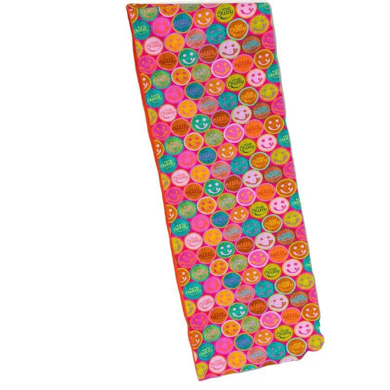 Girls Pink Smiley Logo Around Scarf