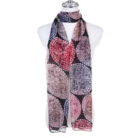 Gracie Dot Black Scarf