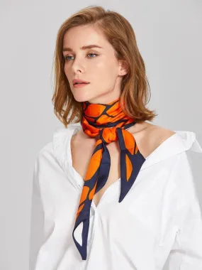 Graphic Print Skinny Scarf