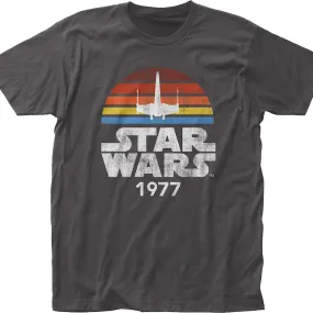 Gray 1977 X-Wing Star Wars T-Shirt