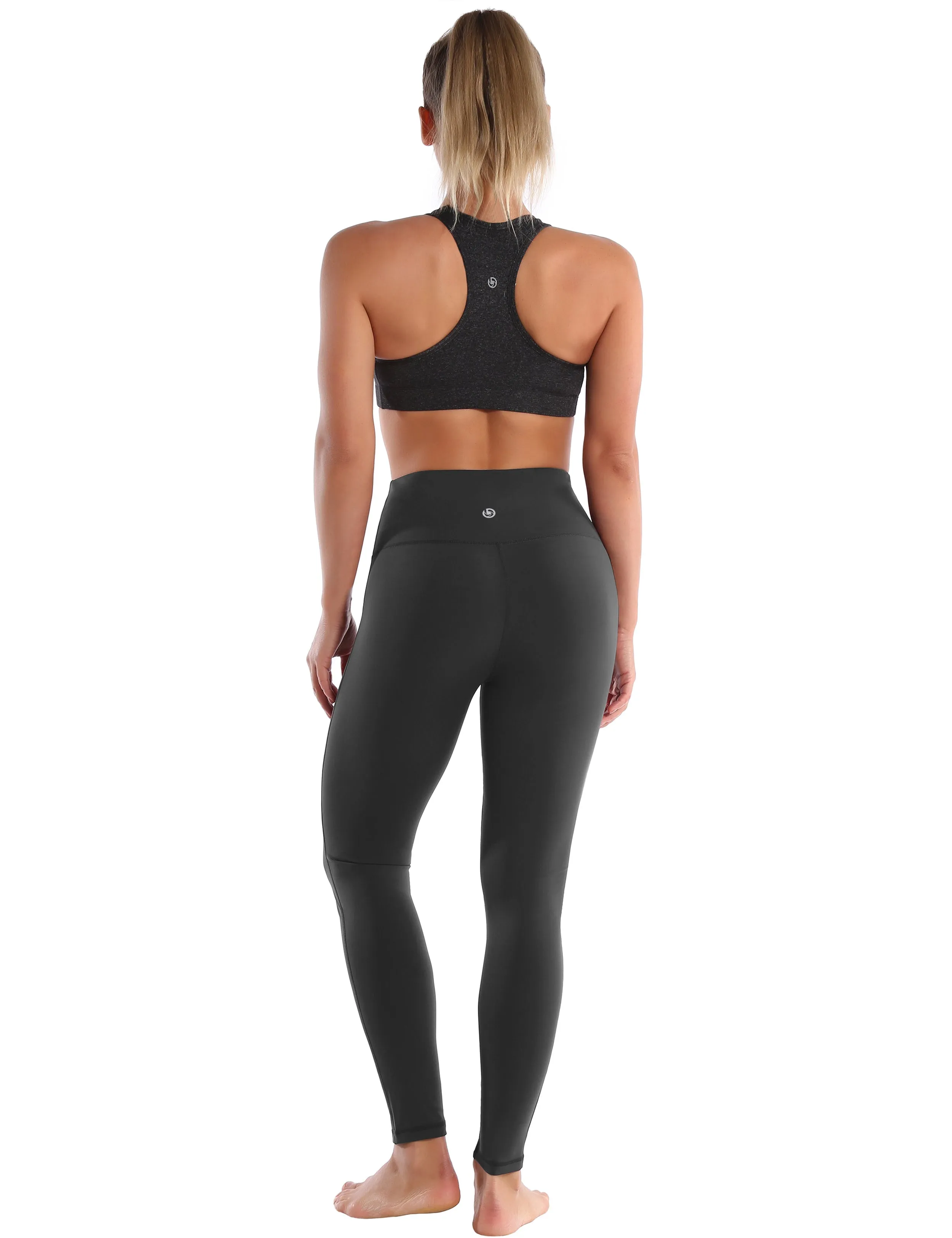 High Waist Side Line yogastudio Pants shadowcharcoal_yogastudio