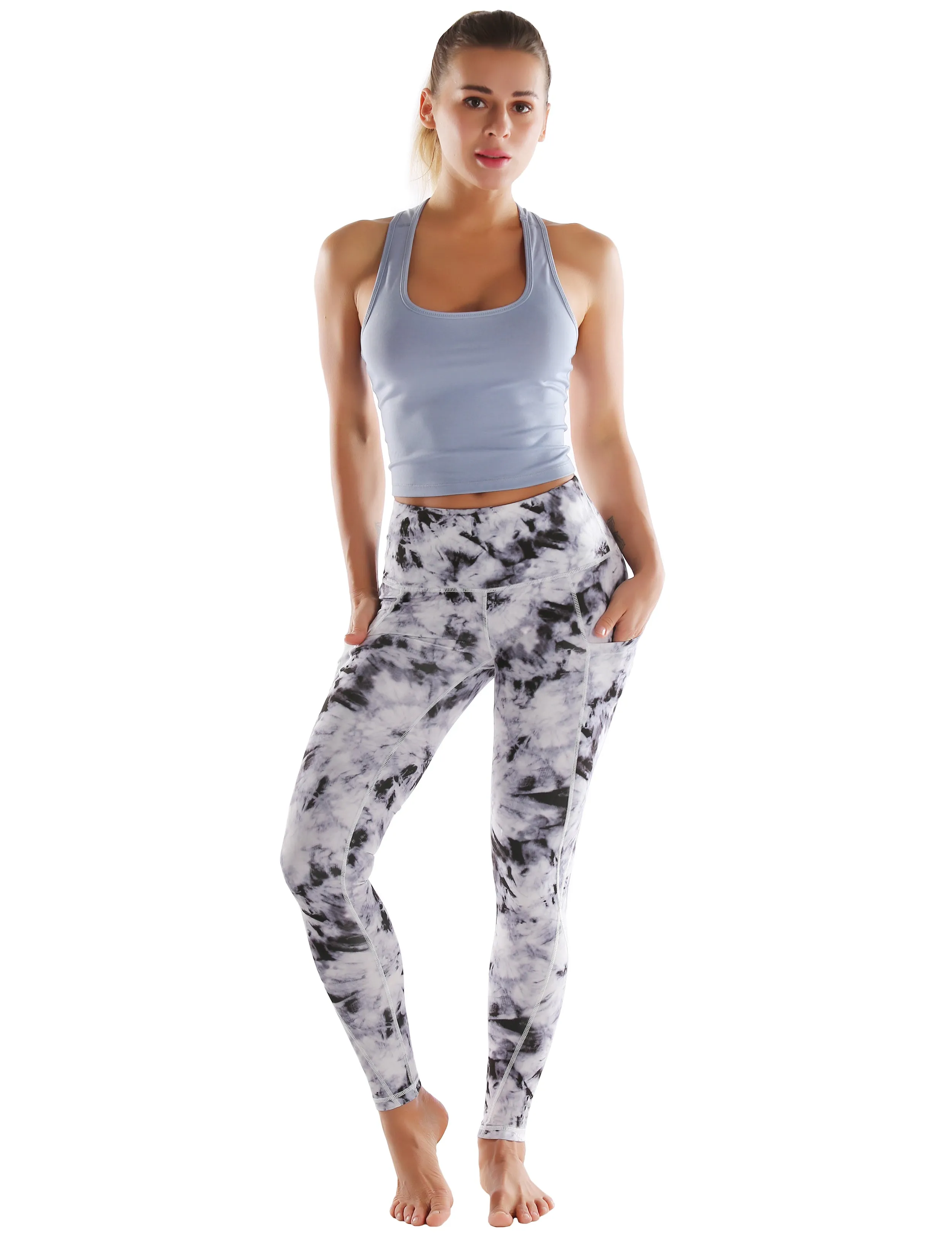 High Waist Side Pockets Gym Pants blackdandelion_Gym