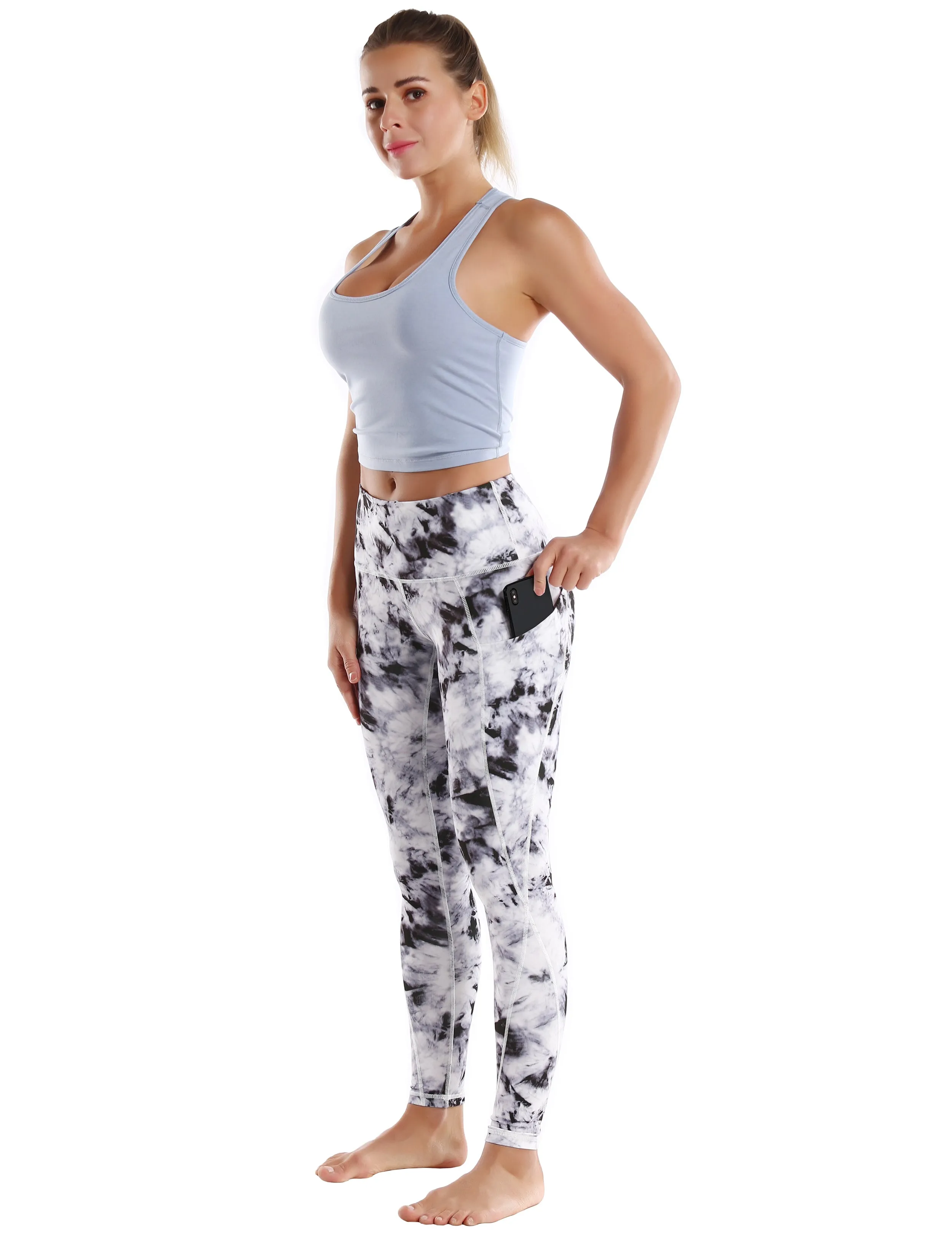 High Waist Side Pockets Gym Pants blackdandelion_Gym