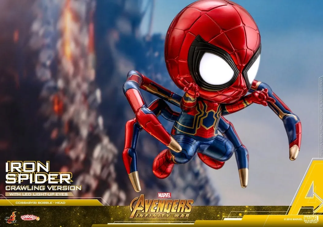 Hot Toys - COSB431 - Avengers: Infinity War - Cosbaby (S) Bobble-Head - Iron Spider (Crawling Version)