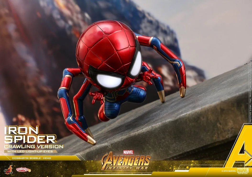 Hot Toys - COSB431 - Avengers: Infinity War - Cosbaby (S) Bobble-Head - Iron Spider (Crawling Version)