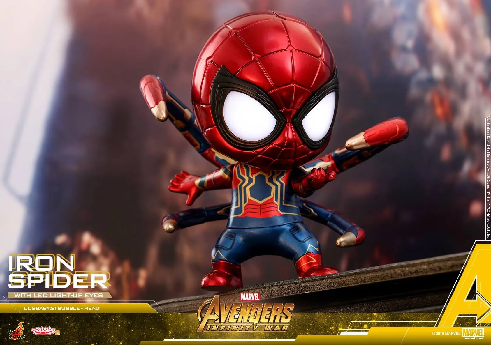 Hot Toys - COSB448 - Avengers: Infinity War - Cosbaby (S) Bobble-Head - Iron Spider