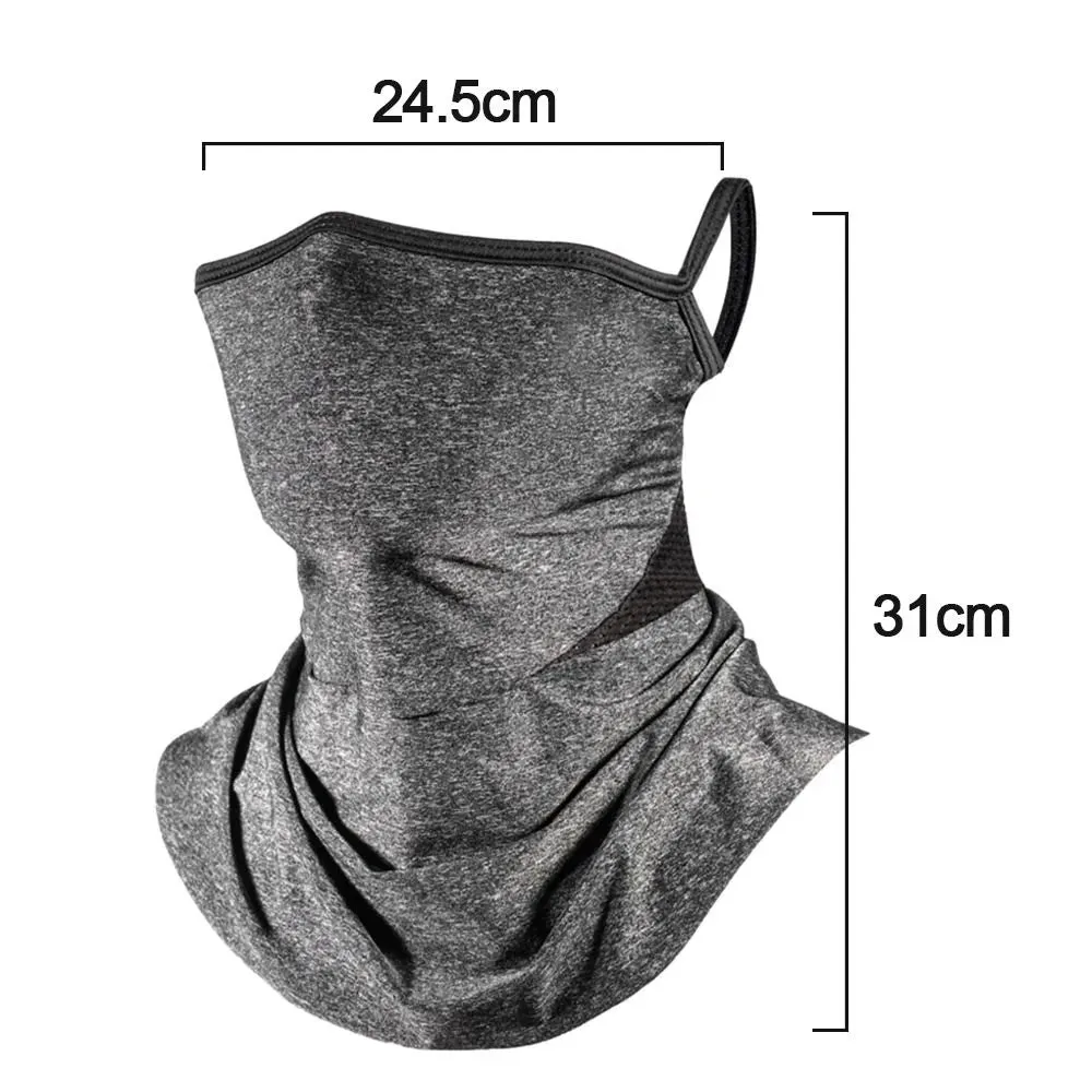 Ice Silk Sunscreen Neck Tube Scarf Women Men Face Cover Scarf Neck Protection Ourdoor Cycling Camping Running Face Mask  Scarf