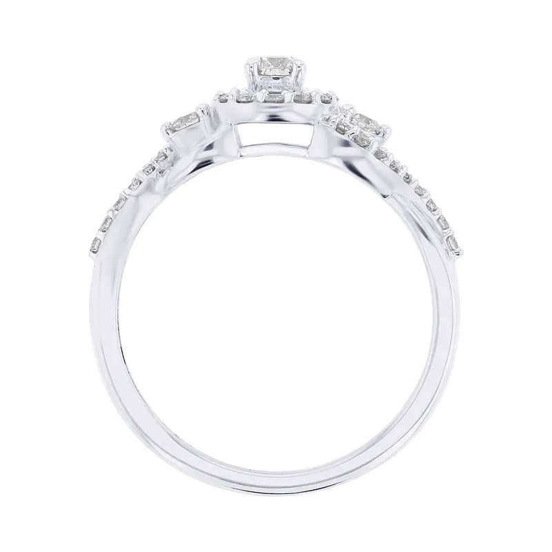 Infinite Halo Ready for Love Diamond Engagement Ring