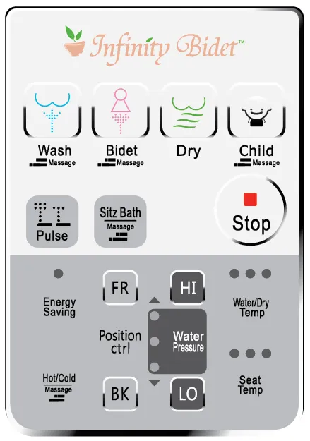 Infinity XLC-3000 Bidet Toilet Seat