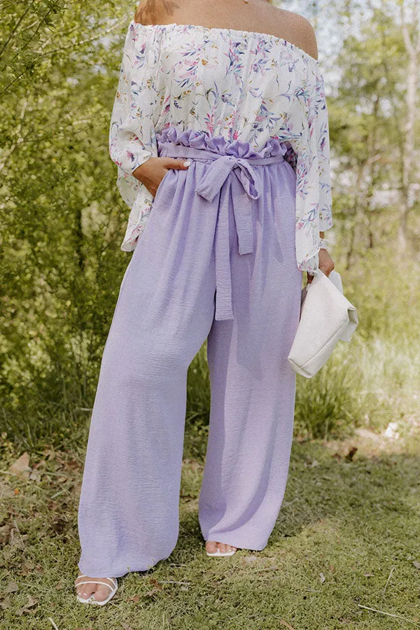 Ivy Brunch High Waist Pants In Lavender Curves