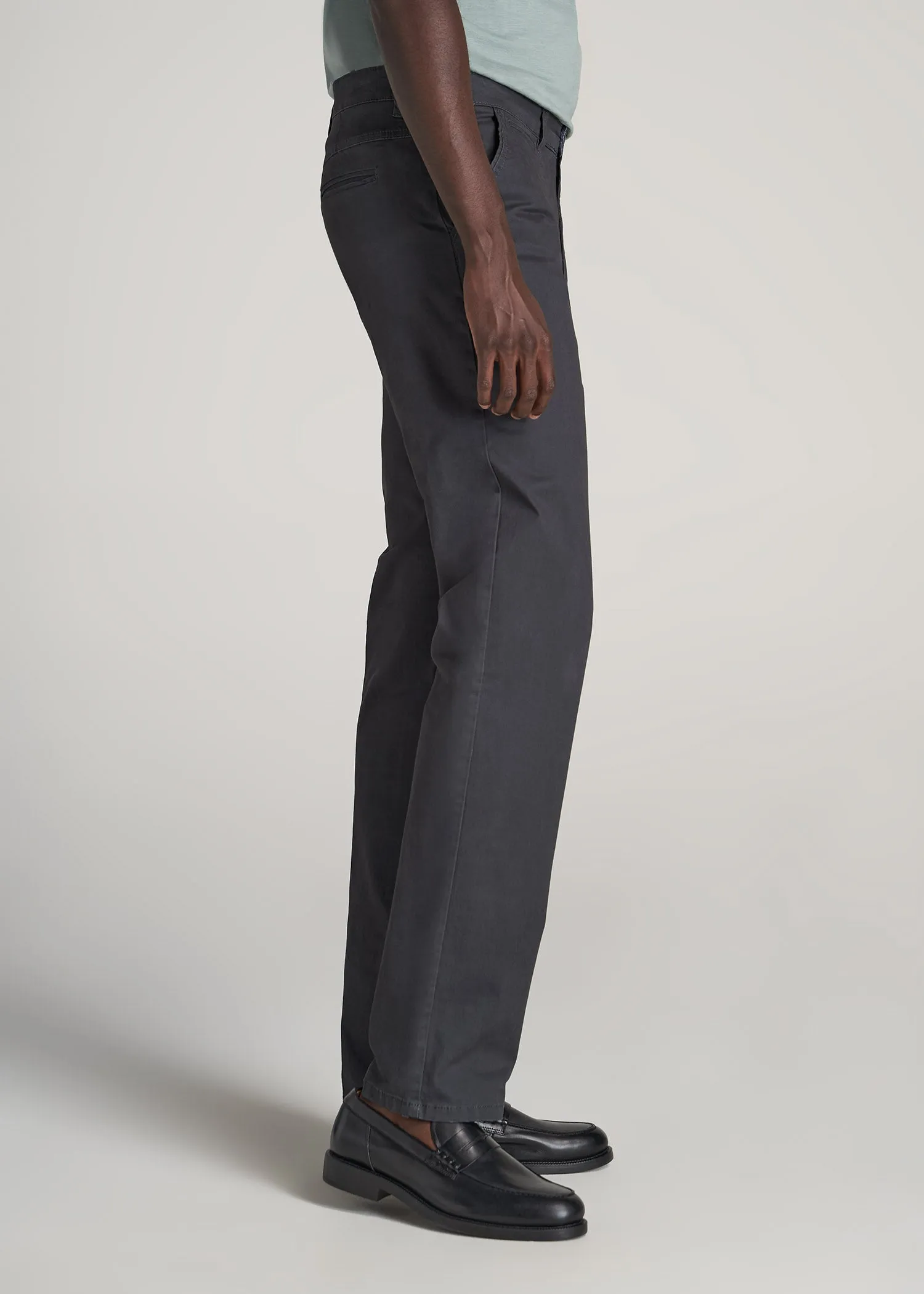 J1 STRAIGHT Leg Chinos in Iron Grey - Pants for Tall Men