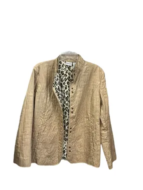 Jacket Puffer & Quilted By Chicos In Beige, Size: L