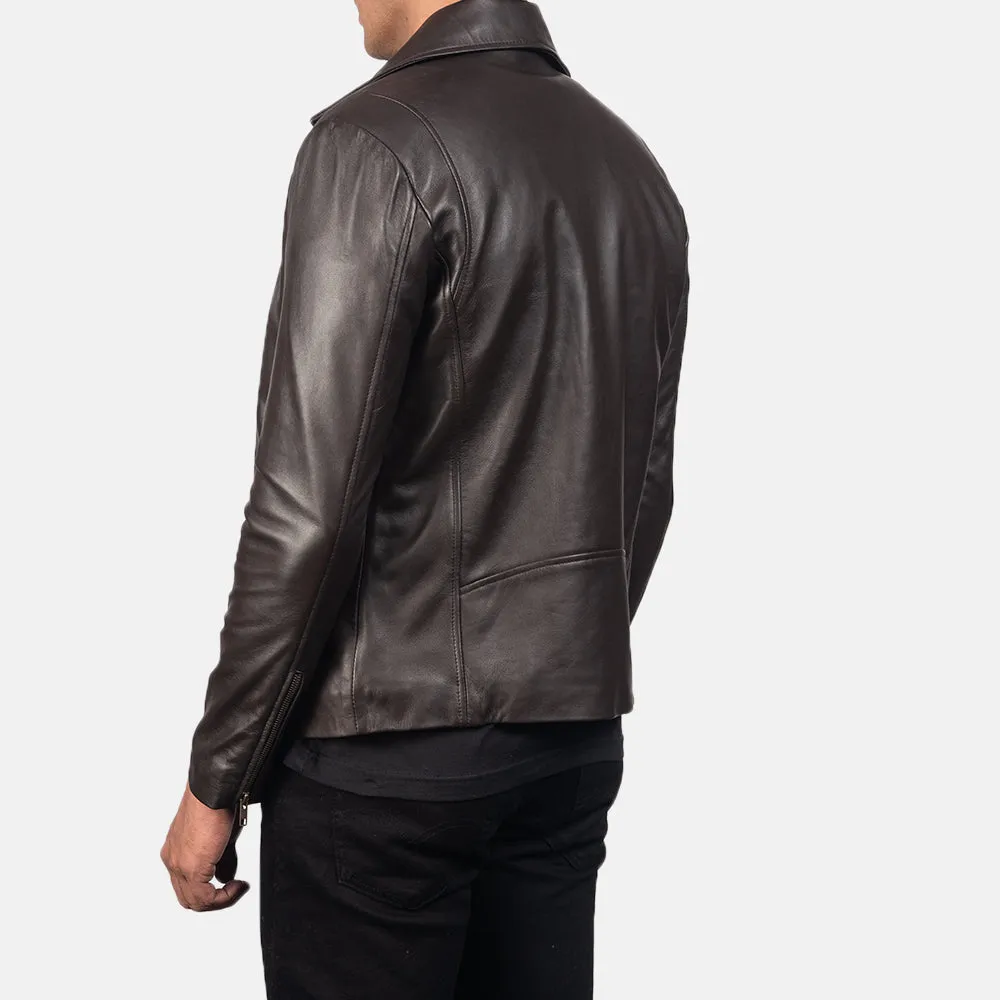 Jesse Brown Leather Biker Jacket