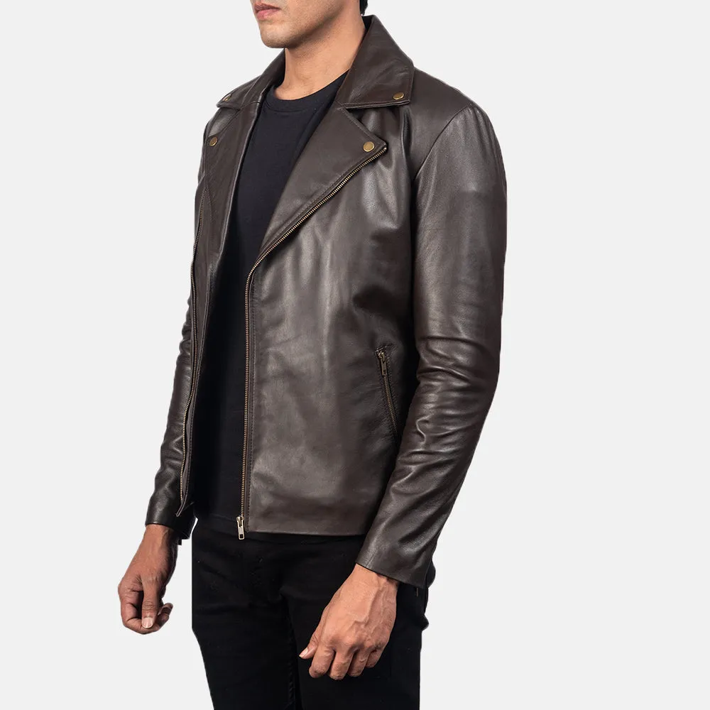 Jesse Brown Leather Biker Jacket