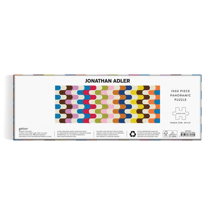 Jonathan Adler Bargello 1000 Piece Panoramic Puzzle