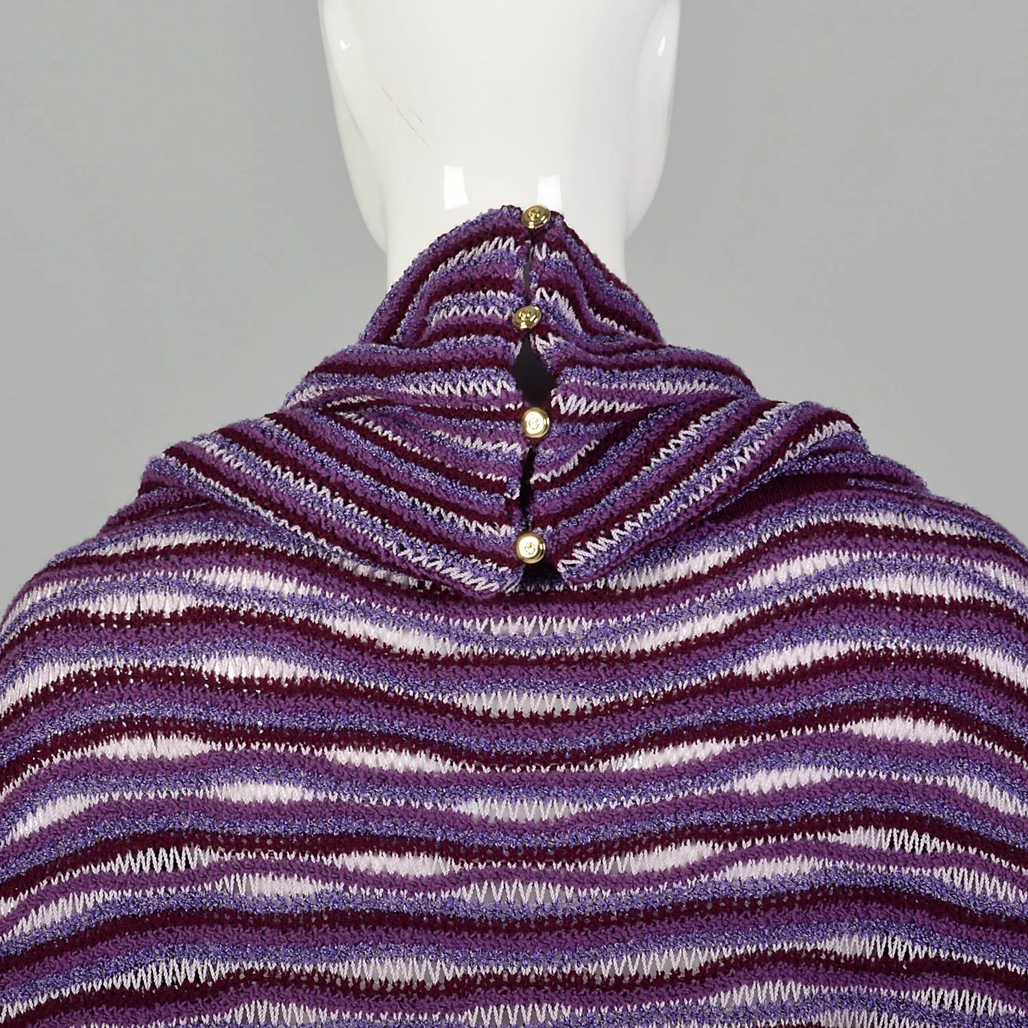 Large St John Sport Purple Knit Scarf and Sweater  Set