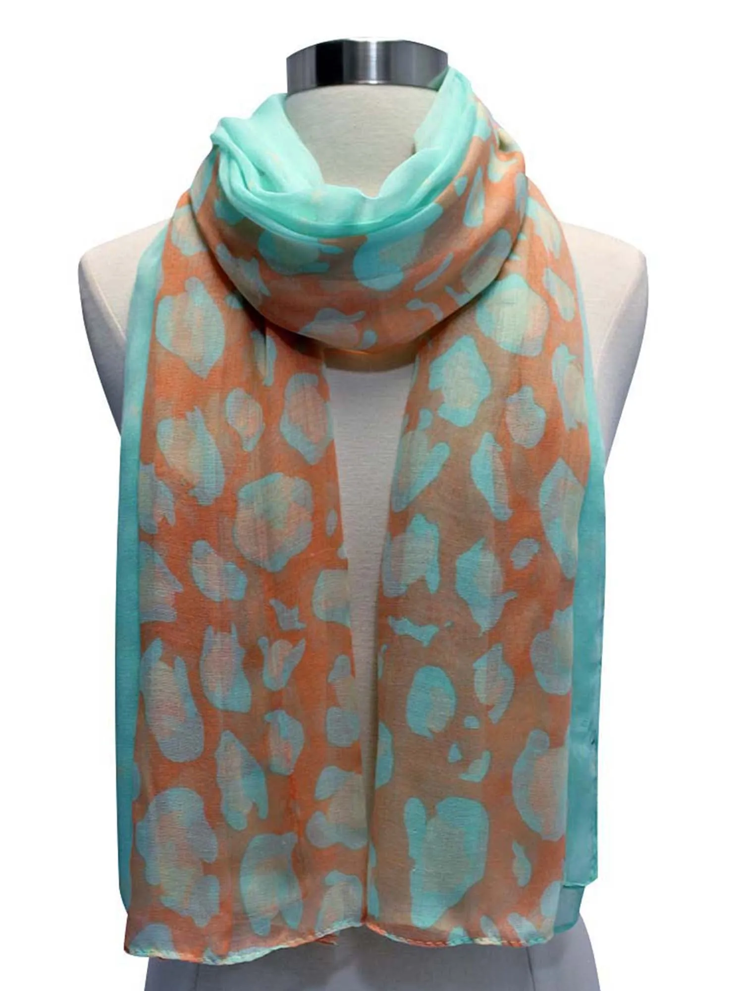 Light Leopard Print Scarf Shawl