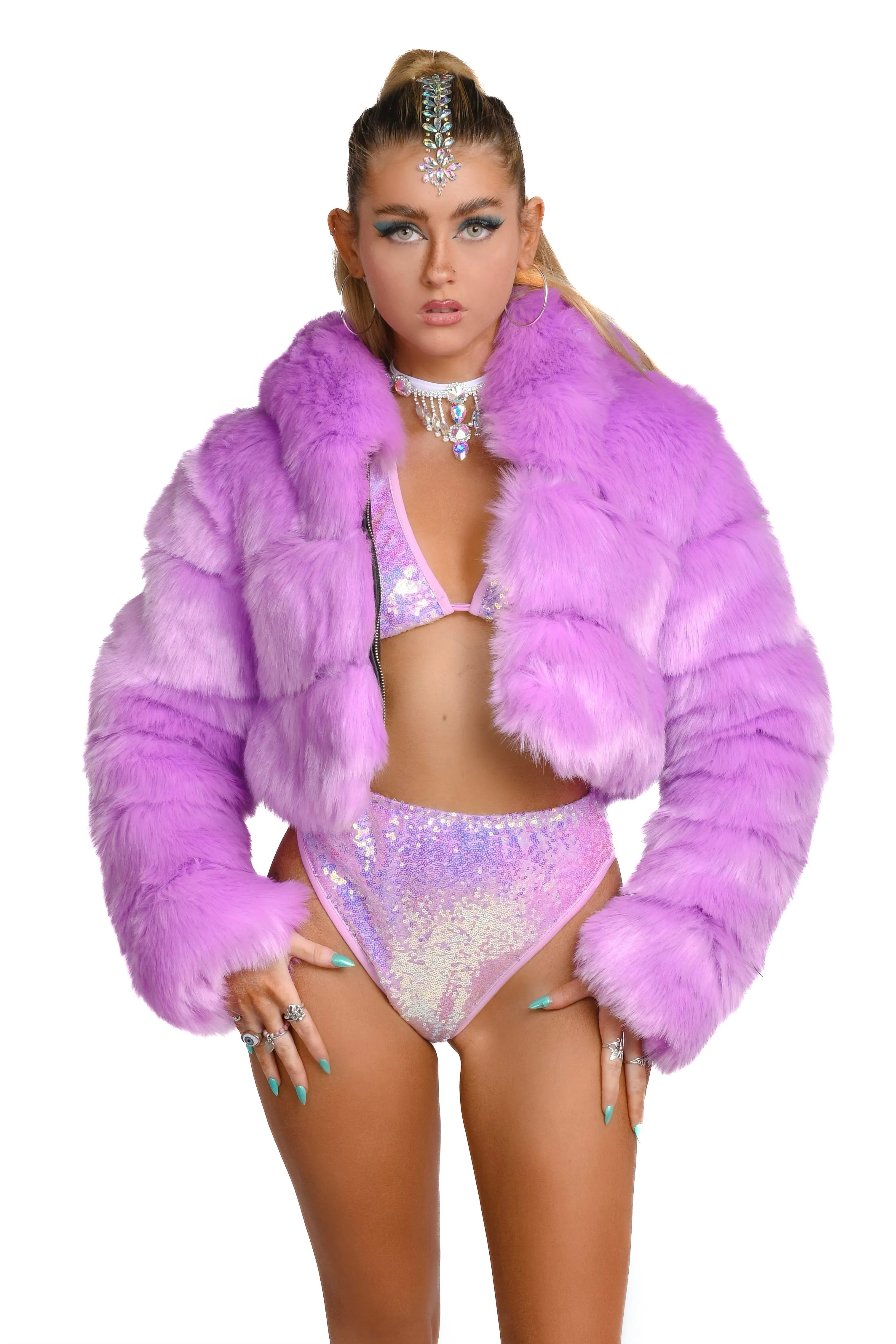 Lilac Puffer Jacket