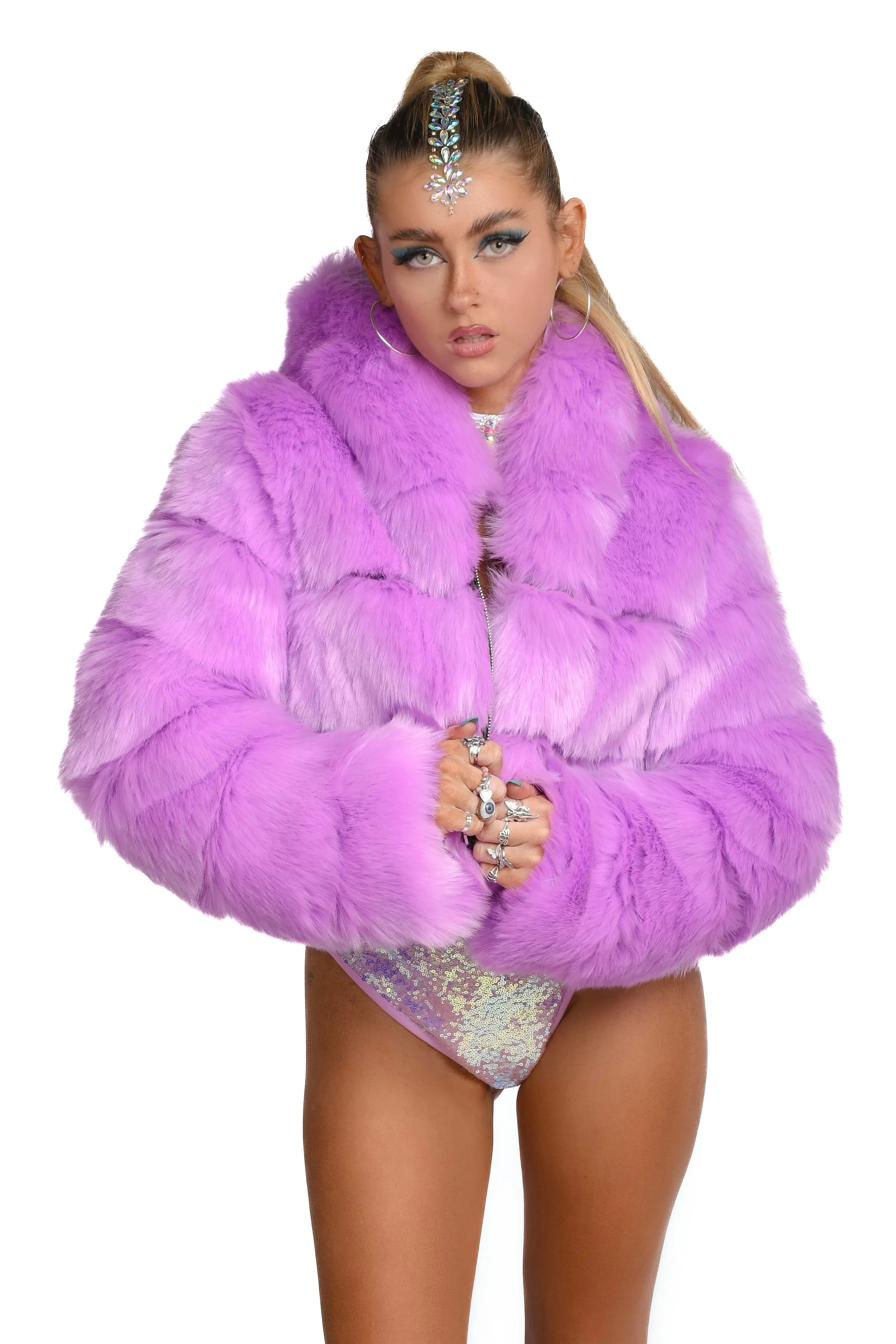 Lilac Puffer Jacket