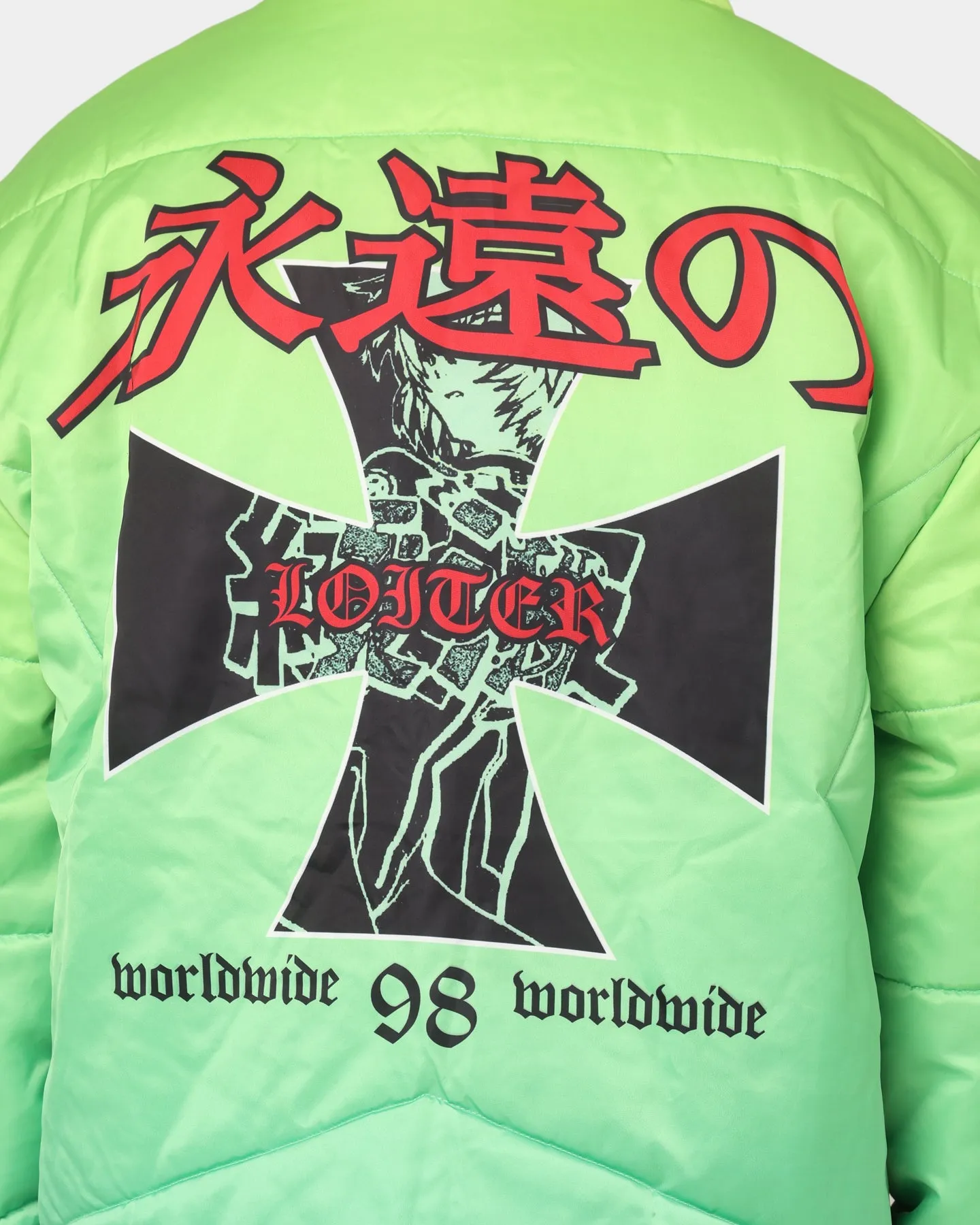 Loiter Eternal Puffer Jacket Neon Green