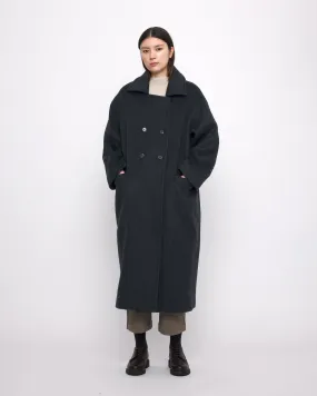 Long Wool Peacoat - FW24 - Charcoal