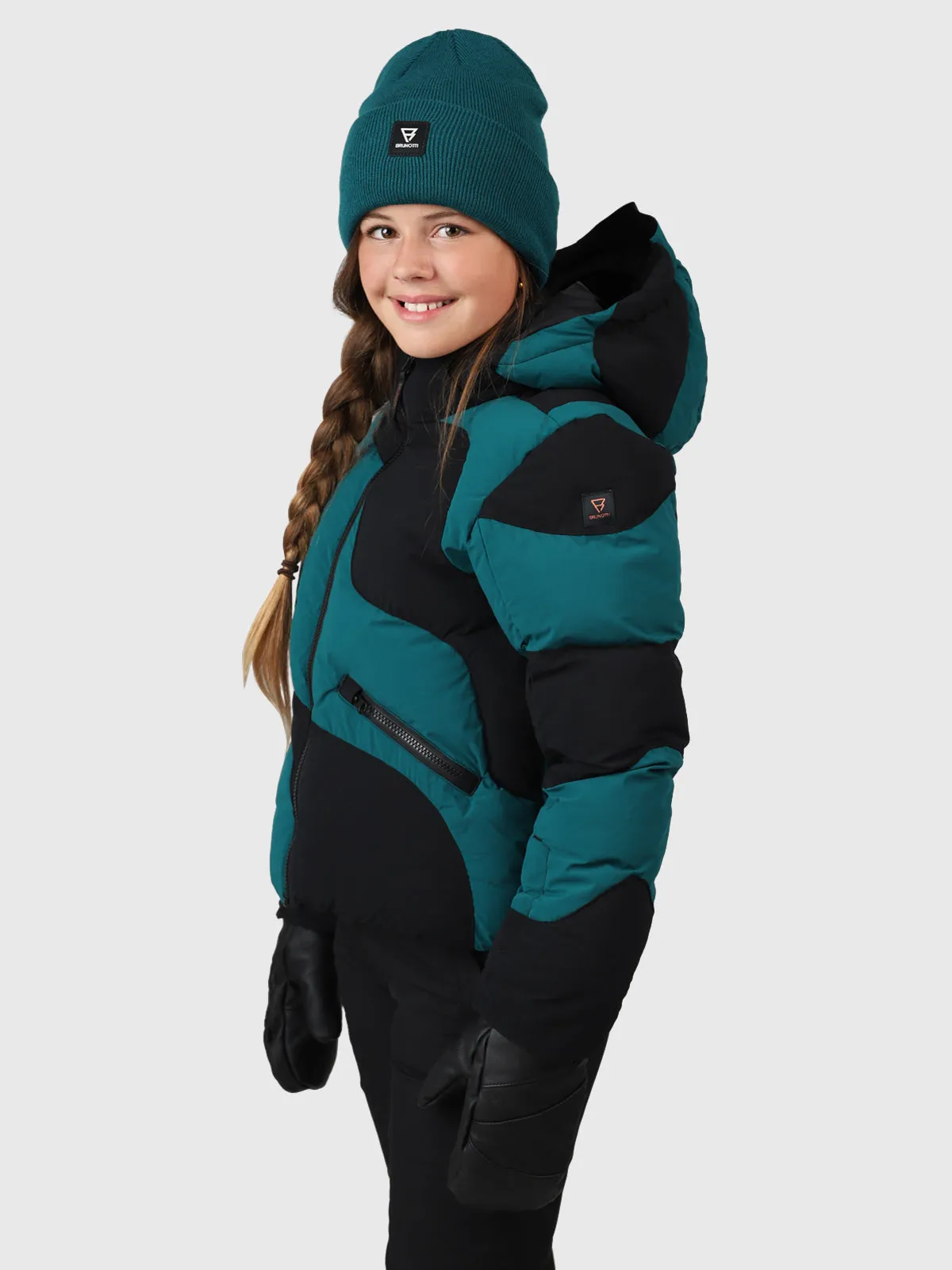 Marbley Girls Puffer Snow Jacket | Evergreen