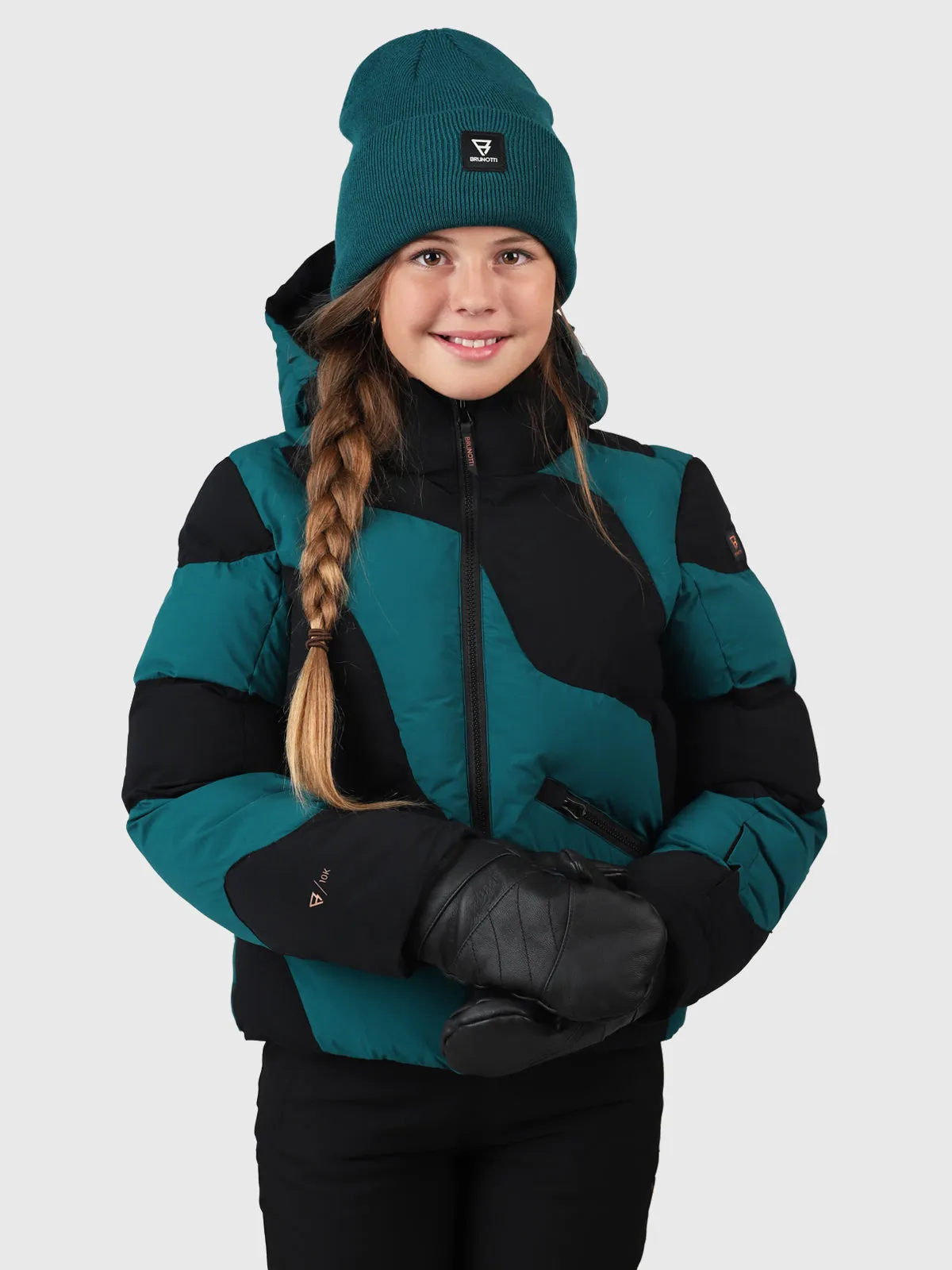 Marbley Girls Puffer Snow Jacket | Evergreen