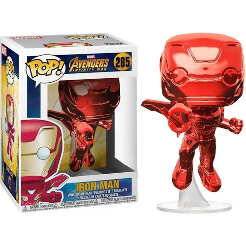 Marvel : Avengers 3 Infinity War - Iron Man Red Chrome #285 Pop Vinyl Figure Funko Exclusive