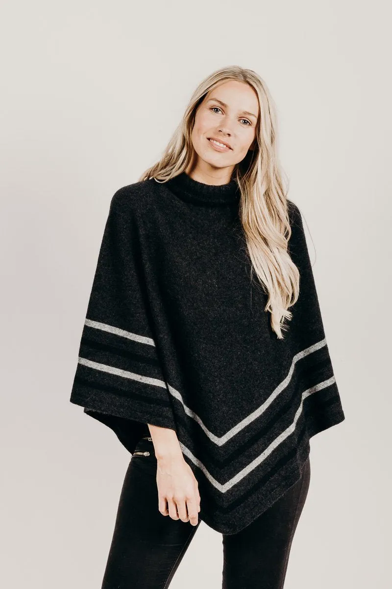 Merinosilk Stripe Poncho